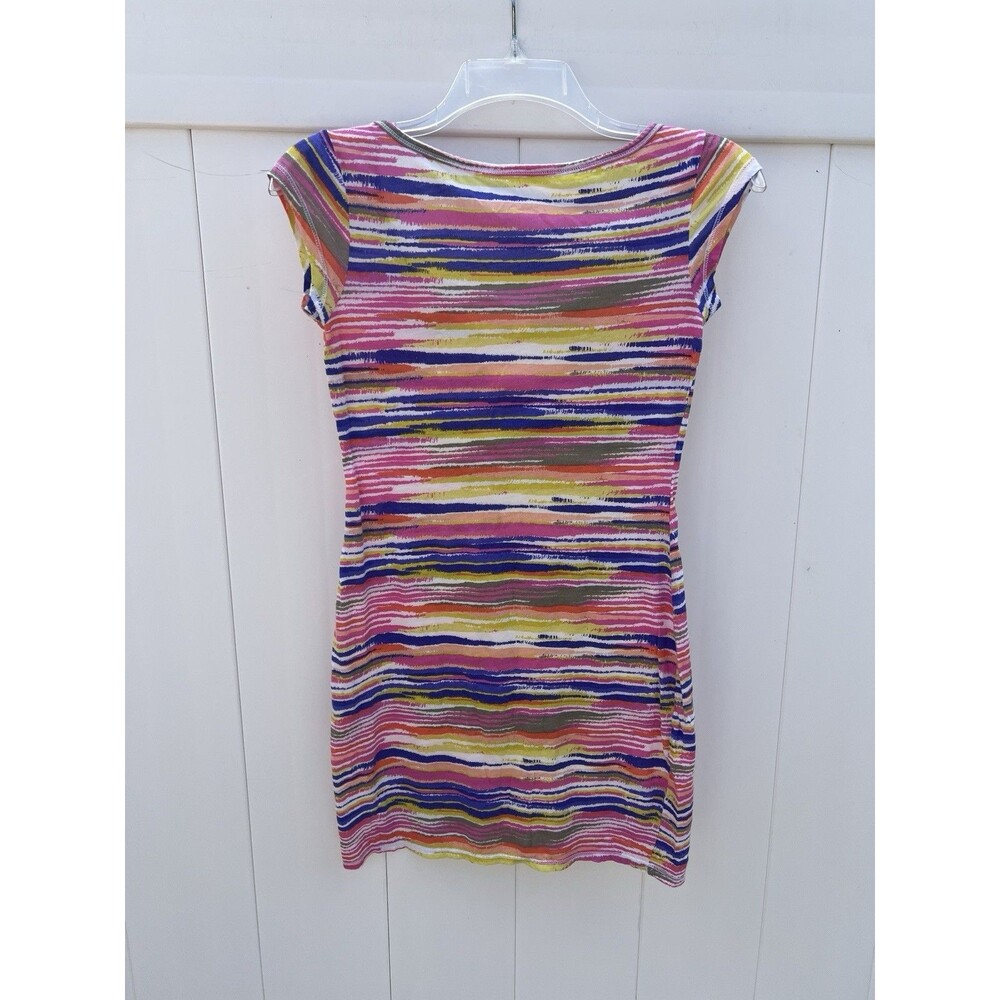 Tee Shop Women's XS Short Sleeve Cotton Colorful Short Dress